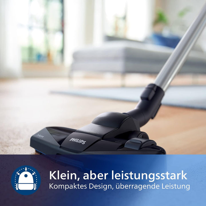 Philips PowerPro Compact Series 3000 Beutelloser Staubsauger – 900 W, Bodenstaubsauger mit HEPA-Filt