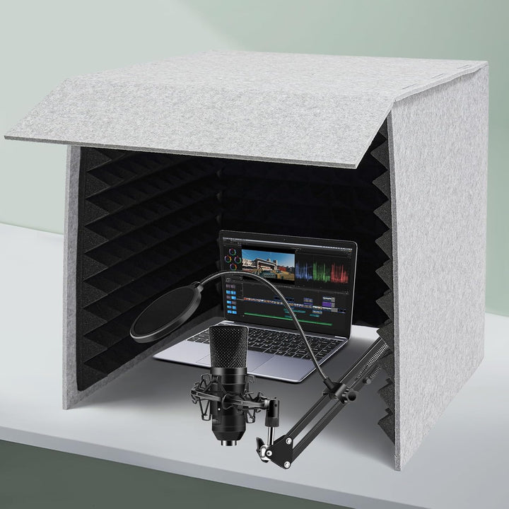 Vocal Booth Tragbare Schalldichte Kabine Schallabsorption Schalldichte Gesangskabine 60*60*60cm, 50m