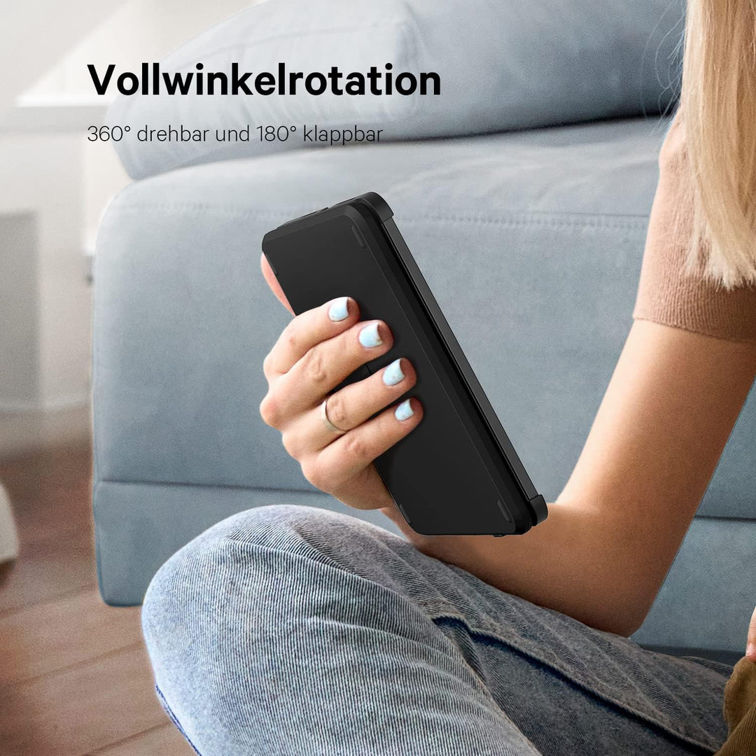 Earto iPad Mini 6 Hülle mit Tastatur, Smart Trackpad, 7 Farben Tastatur mit Hintergrundbeleuchtung,