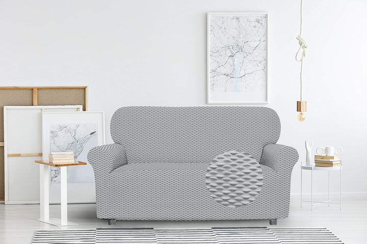 Sogni e capricci CD-FASH-GRIGIO CHIARO-2P “Fashionable” Sofa Abdeckung, Hell grau, 2 Plätze Hell Gra