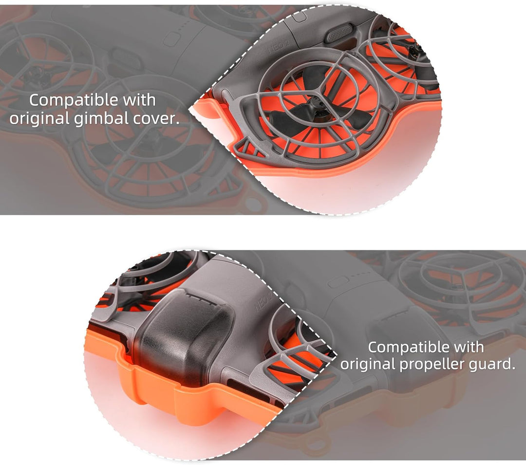 ZJRXM Neo 2 Tasche, Tragbar Hartschalen Schutz Case für DJI Neo 2 Drohne, Entzückend Schmetterlinge
