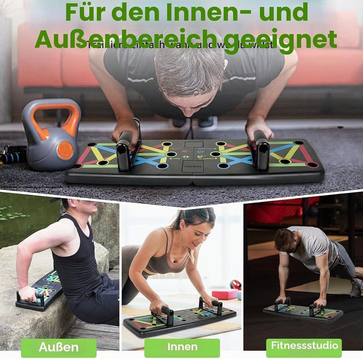 POSKOU Push Up Board Home Exercise Workout Fitness Gym Equipment Strength Training Press up Board Me