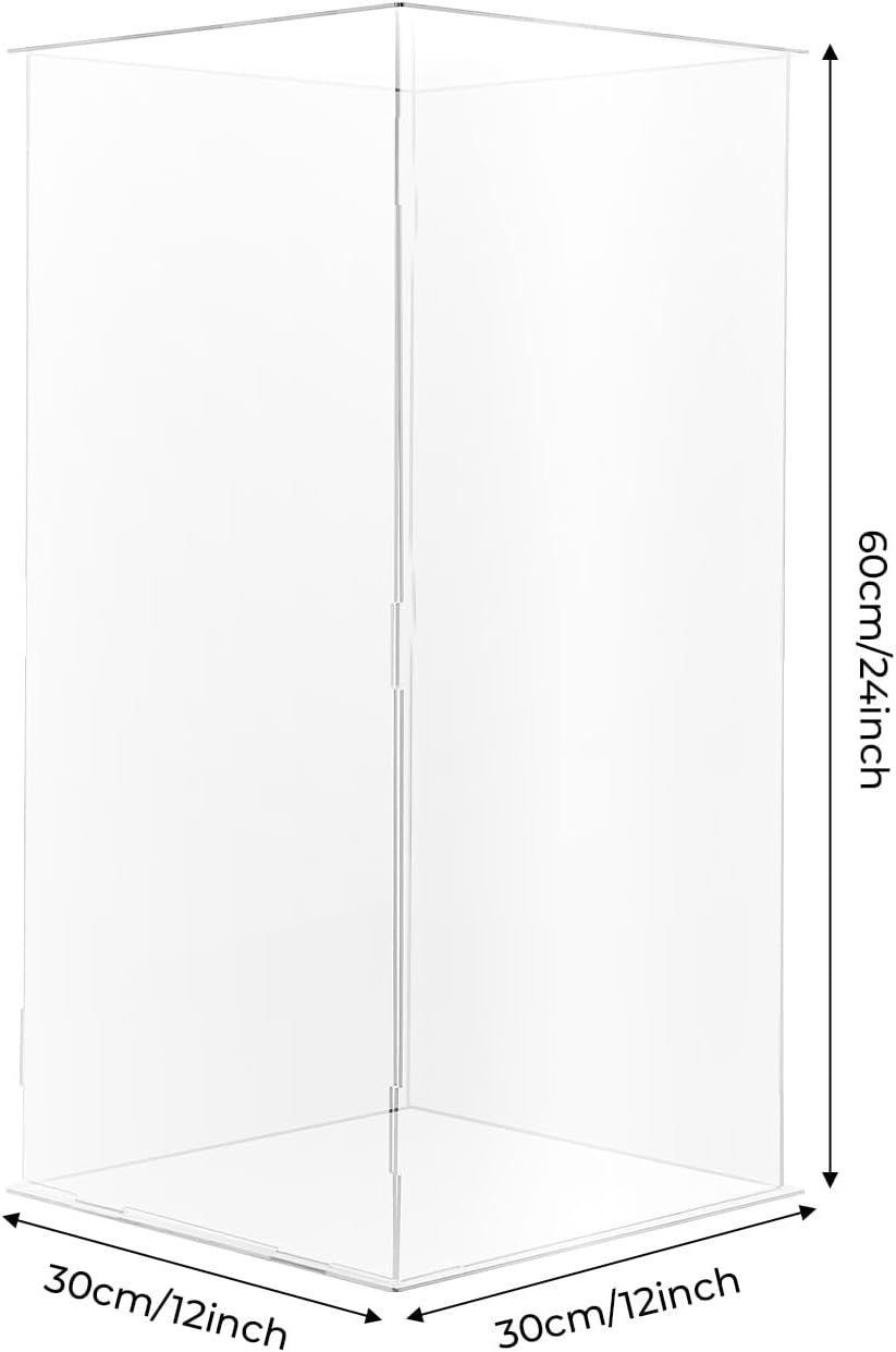 Acryl Präsentationsständer Transparent 60cm – Moderner Display Ständer für Blumen, Deko, Sammlerstüc