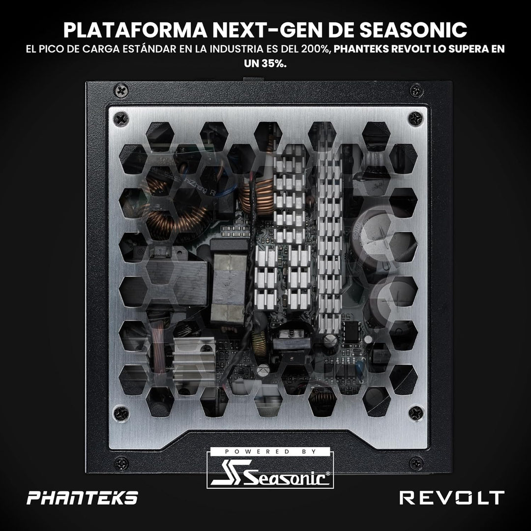 Phanteks (PH-P1600TR_BK01C) Revolt 1600W 80PLUS Titanium, ATX 3.0, PCIe 5.0, voll modular. Nur Netzt