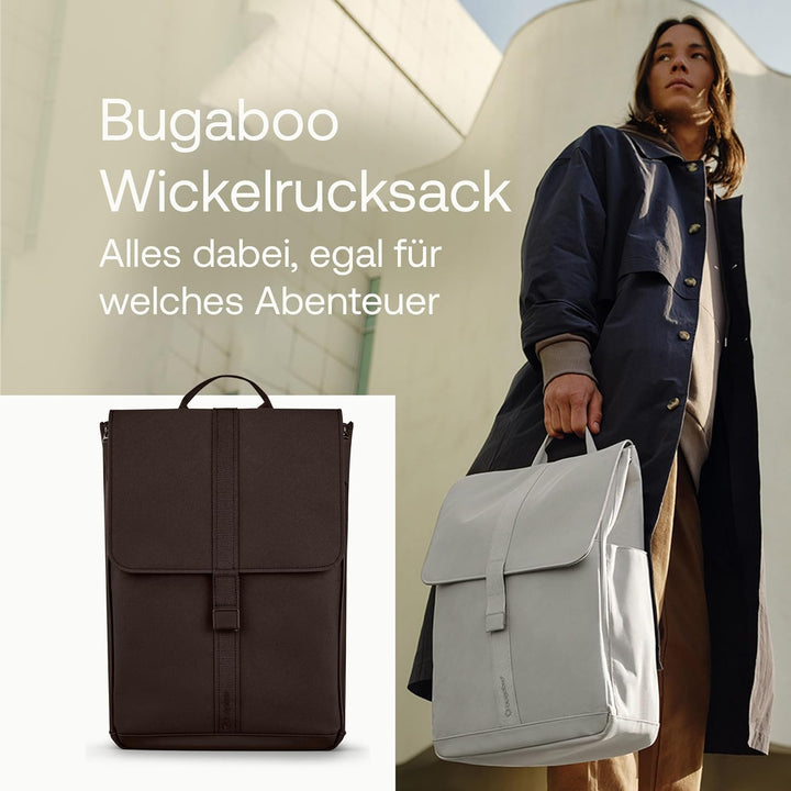 Bugaboo Wickelrucksack, Wasserabweisende Tasche aus nachhaltigem Material, Einfach zu reinigen, mit