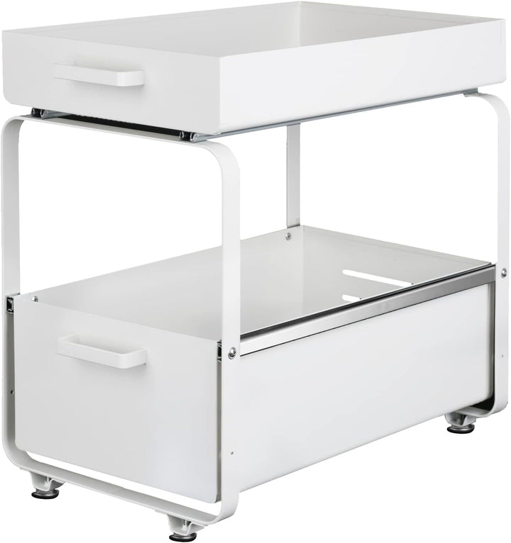 Küchen-Organizer mit 2 Ebenen, Aufbewahrung unter der Spüle, ausziehbar, Organizer für Küche, Schran