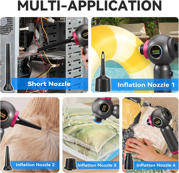 Handstaubsauger, 22000Pa Handstaubsauger Akku, Autostaubsauger mit Bürstenloser Motor, Auto Kabellos