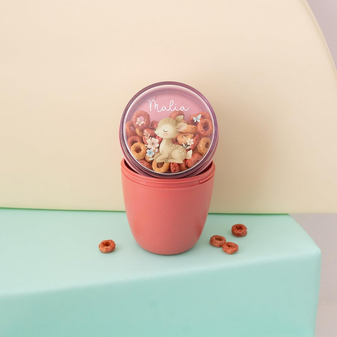 Mepal Müslibecher personalisiert, Pot Joghurtbecher, to go Becher, Geeignet für Tiefkühler, Mikrowel