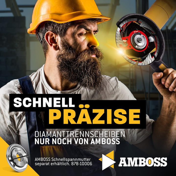 Amboss NBS 31P - Diamant-Trennscheibe Ø 230 mm x 22,2 mm - Naturstein/Granit/Beton/Klinker/Dachziege