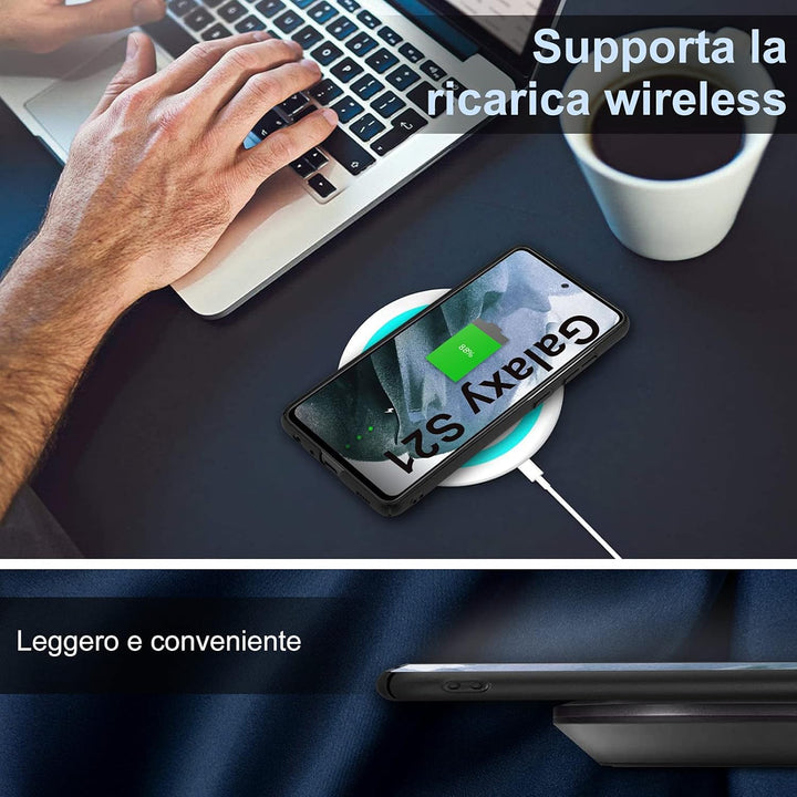 sqgylgl Ultradünne Hülle für Samsung Galaxy S21 5G, Extrem Dünn Matte Finish Handyhülle PC Schale [A