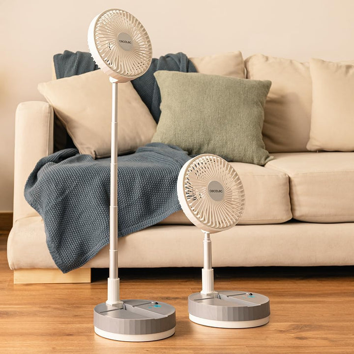 Cecotec Standventilator EnergySilence 800 FoldAir Portable Control. 7200 mAh Akku, 8 Zoll, Faltbar u