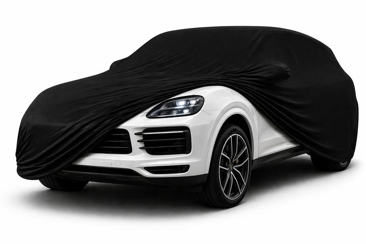 Autoabdeckung Indoor Stretch SUV - Car Cover Vollgarage Gr. M | Elastisches 180 g/m² Premium Jersey,