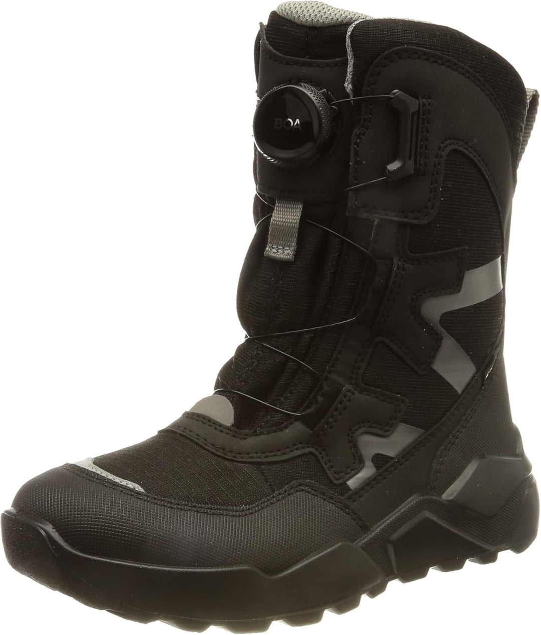 Superfit Jungen Rocket Warm Gefütterte Gore-tex Schneestiefel 33 EU Schwarz Grau 0000, 33 EU Schwarz