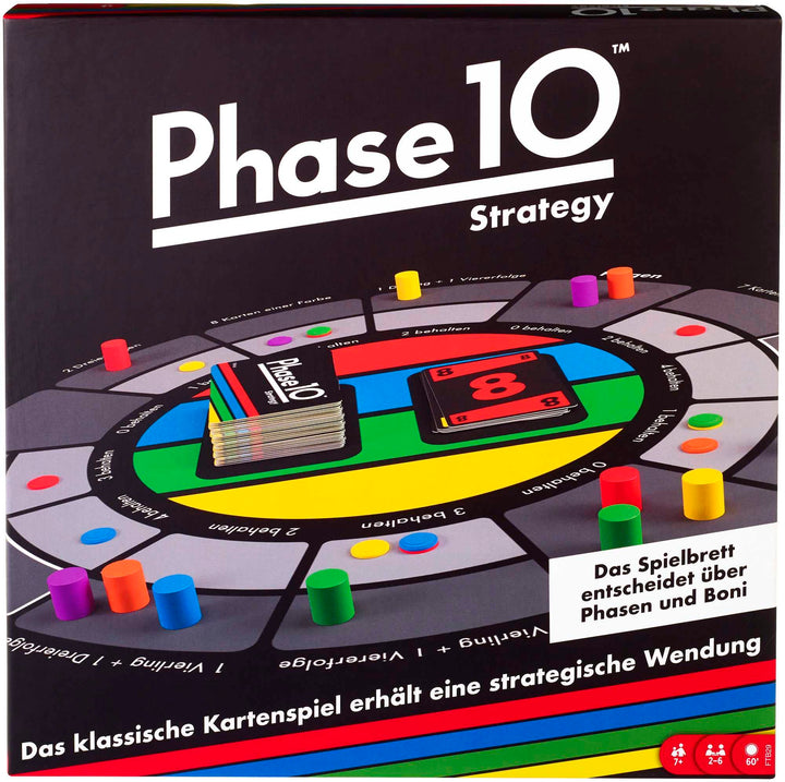 Mattel Games Phase 10 Brettspiel Strategy, interaktives Spiel für die Familie, Perfekt als Kinderspi