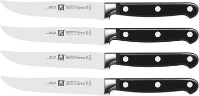 ZWILLING Professional S Steakmesser-Set 4-teilig, Klingenlänge 12 cm, Rostfreier Spezialstahl/Kunsts