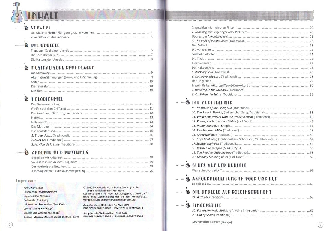 Spielend Ukulele lernen - Die Ukulelenschule für Jugendliche und Erwachsene - Lehrbuch mit CD und Pl