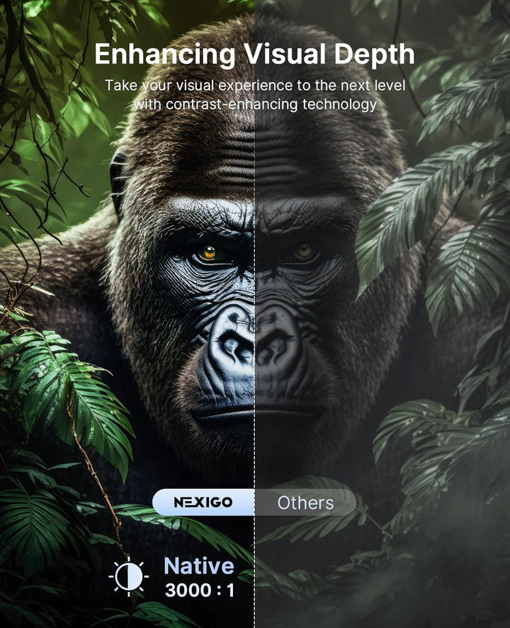 NexiGo PJ40 Pro Google TV Projektor, Native 1080p, 4K Unterstützung, KI-Bildverbesserung, 800 ANSI L
