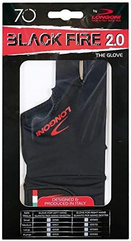 Longoni billar black fire 2 handschuh 0 s rechtsh?nder