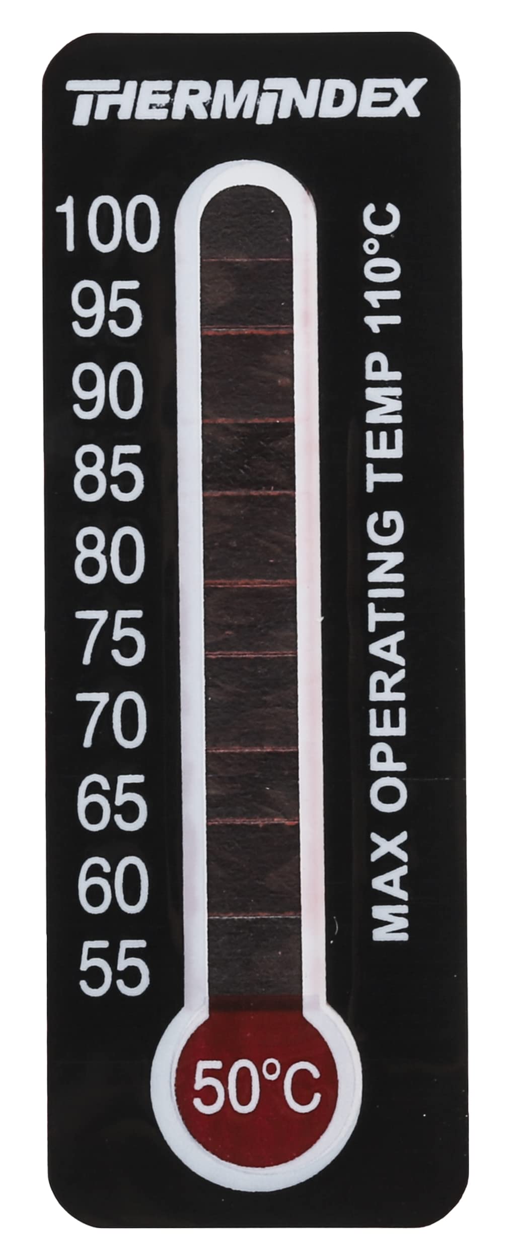 RS PRO Temperaturanzeige Aufkleber 50°C / 100°C 11 Messbereiche 10 Stk. Vertikal, L. 51mm, B. 18mm U