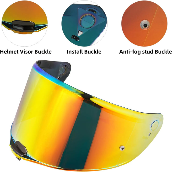 Helmvisier für LS2 FF811/VECTOR II/Citation II,Motorradhelm Visier,Motorrad Vollgesichtshelm Windsch