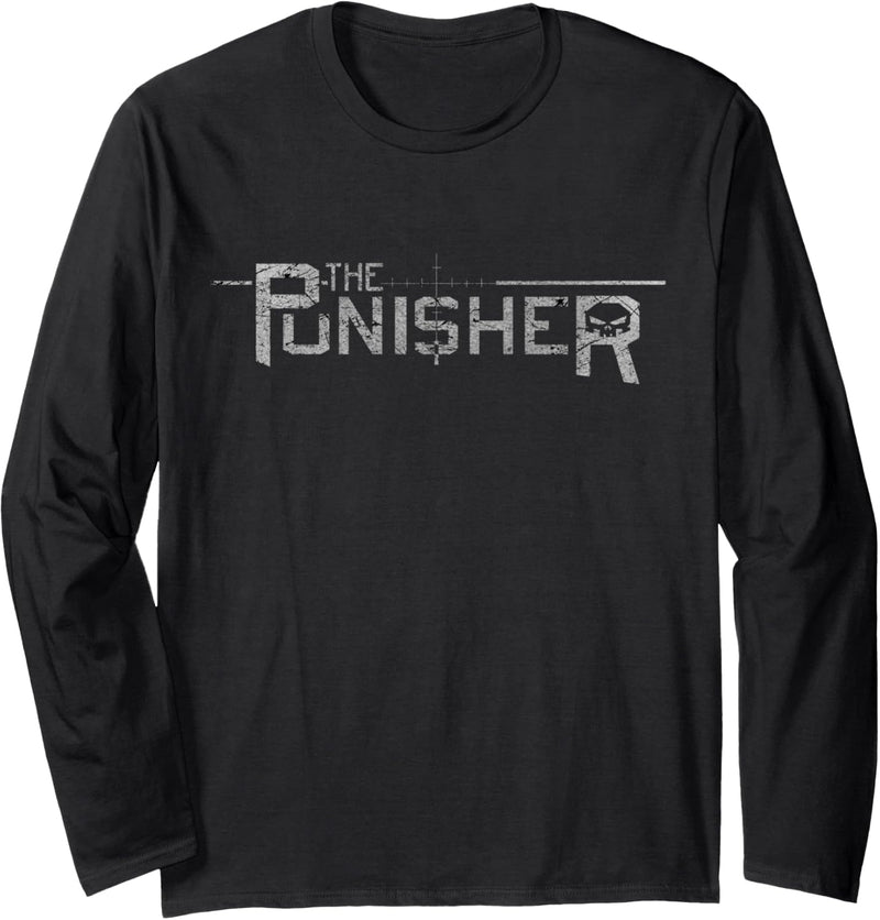 Marvel The Punisher Target Sight Logo Langarmshirt