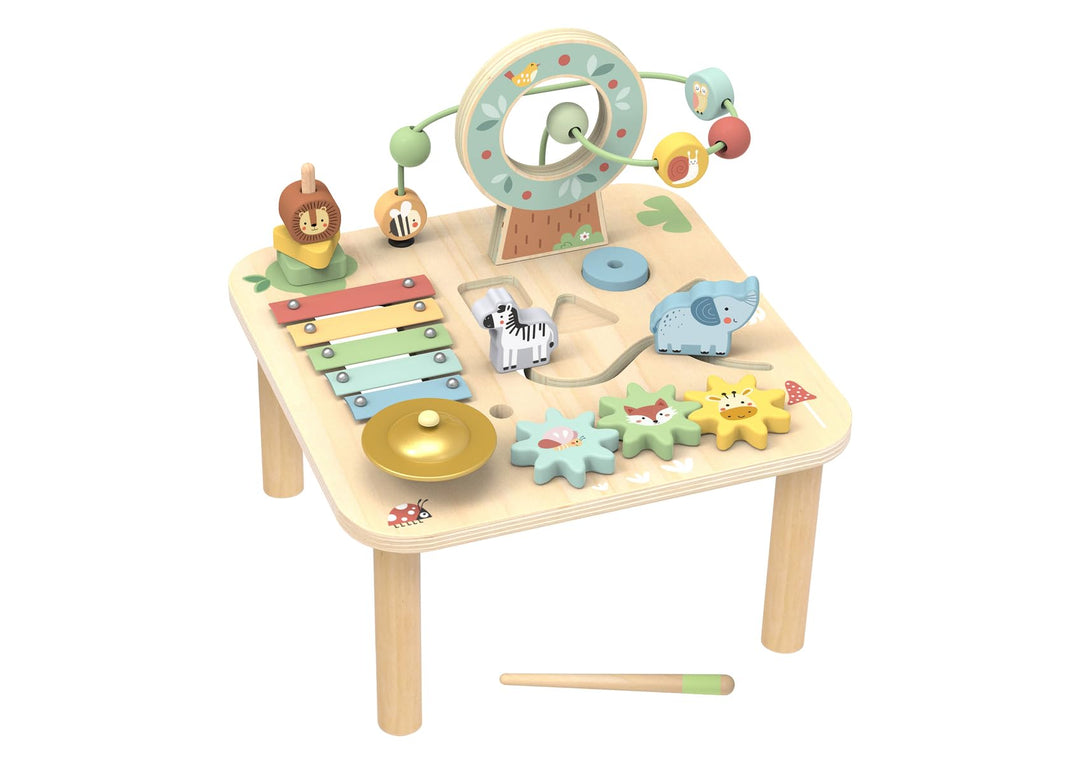 TOOKY TOY Holzspielzeug Kinder Viereckiger Tisch Activity - Forest