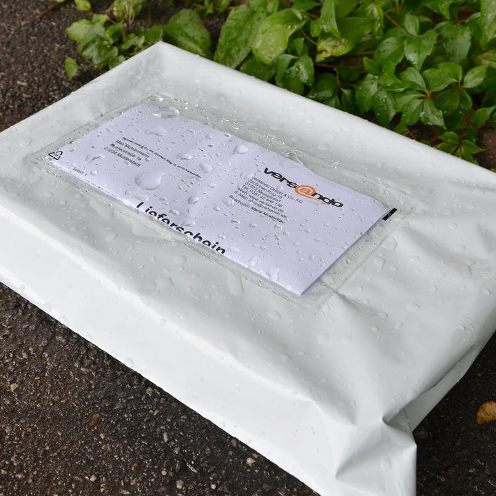 versando 6000 Lieferscheintaschen DIN lang selbstklebend Dokumententaschen Begleitpapiertaschen tran