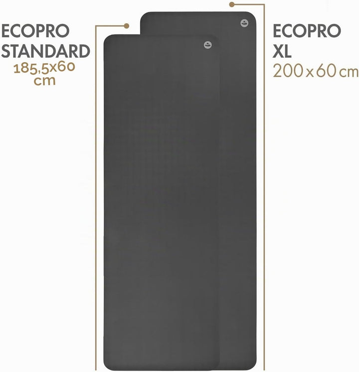 Bodhi Yogamatte ECO PRO XL | Extrem Rutschfester Naturkautschuk | Extra Lang | Ökologisch | Profi-Ma