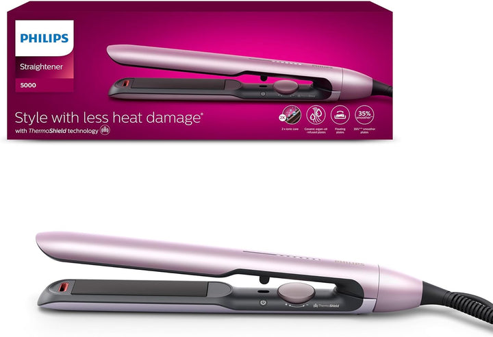 Philips BHS530/00 Glätteisen 5000 2 xions, 35 Prozent SM, Rosa, 11.9 x 3.8 cm, BHS530/00