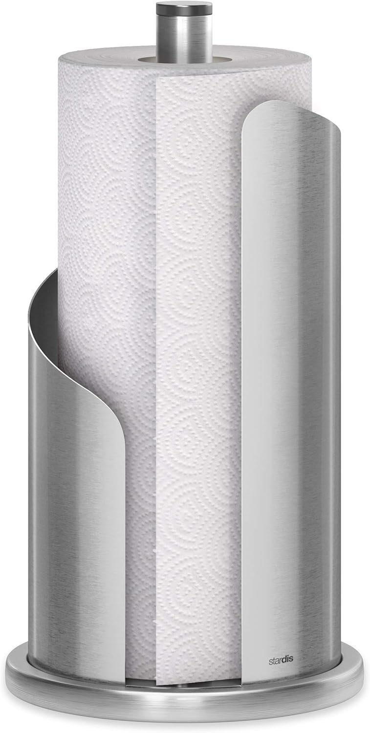 Design Küchenrollenhalter fingerabdruckresistent H 30 Ø15 cm Rollenhalter Papierrollenhalter für Küc