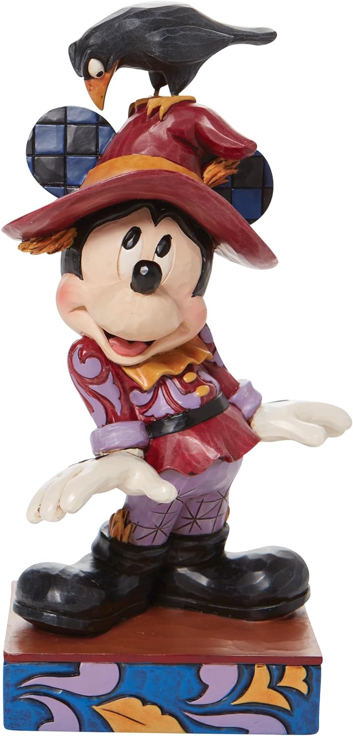 ENESCO Jim Shore Disney Traditions Collection – Mickey and Friends Vogelscheuchen-Figur, 19 cm, Mehr