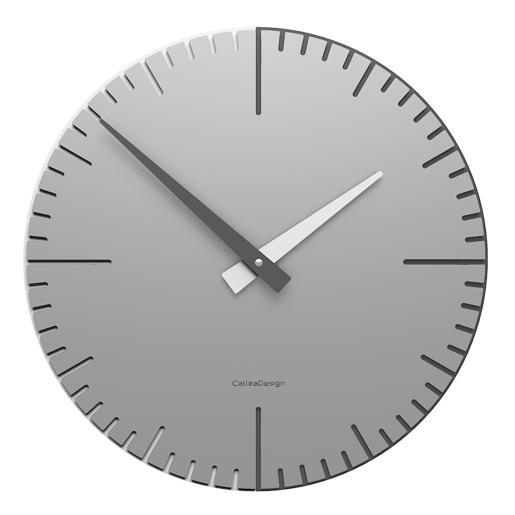 CalleaDesign 36 cm Exacto Aluminium Wanduhr, Aluminium