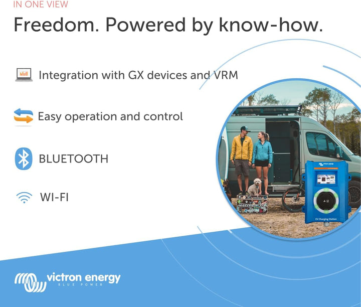 Victron Energy EV-Ladestation, 170-265 VAC 22 kW, Ladegerät für Elektrofahrzeuge, Wi-Fi- und Bluetoo