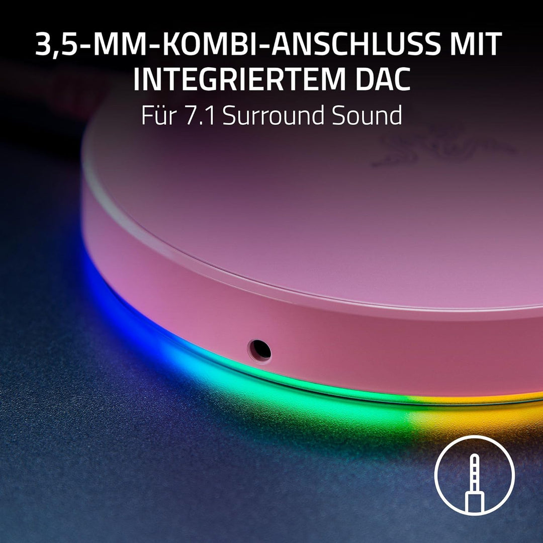Razer Base Station V2 Chroma (Mercury) - Headset-Ständer mit USB-Hub und RGB-Beleuchtung (mit 7.1 Su