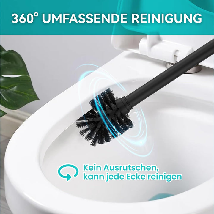 Dailyart Klobürste, Toilettenbürste Klobürste Schwarz WC Garnitur WC Bürste Ohne Bohren Klobürstenha