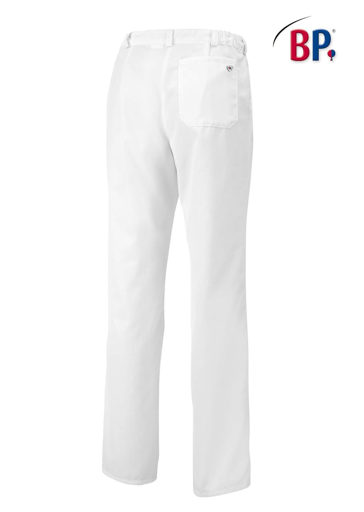 BP 1647-400-21-36n Hosen für Frauen, mit Bundfalten und Taschen, 215,00 g/m² Stoffmischung, weiss, 3