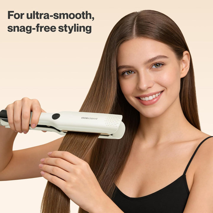 BarberBoss Haarglätter mit Floating Ceramic Technology, Platten-Glätteisen, Professional Glätteisen