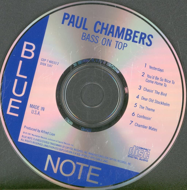 Bass on Top, Audio-CD