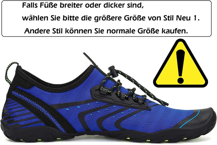 SAGUARO Badeschuhe für Herren Damen - 7/9 Drainagelöcher Schnelltrocknende rutschfest, Gr 35-48 40 E