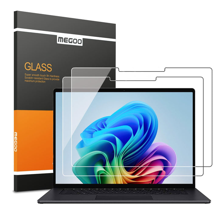 Megoo [2 Stück]-Schutzfolie für Microsoft Surface Laptop 7,kratzfest,hochempfindlich,Surface Pen kom