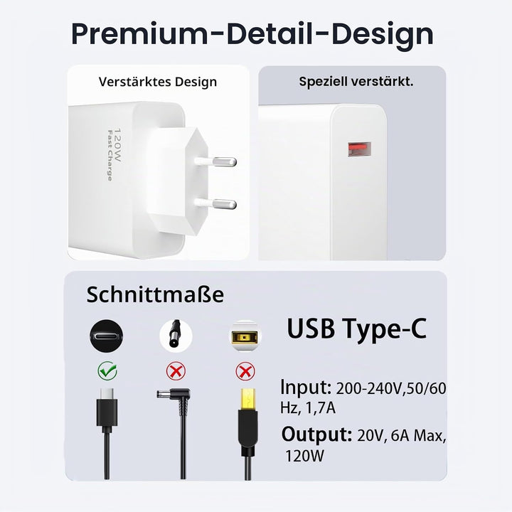 120W Hypercharge Type A Ladegerät für Redmi Note 15 14 13 12 11 Pro+ 5G | POCO Xiaomi Redmi 15T 14T