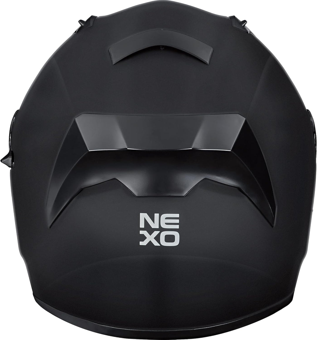 Nexo Integralhelm Sport II - Kratzfeste Visierung - Thermoplast - Belüftung mattschwarz XL, mattschw