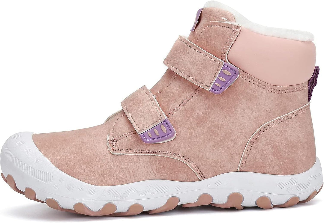 Mishansha Kinder Winterschuhe Mädchen Winterstiefel Warm Schneestiefel Gefüttert Boots Wasserdicht 2