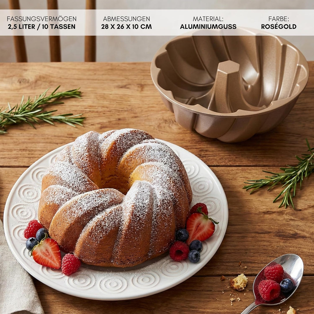Erreke Gugelhupfform, Professionelle Qualität Kuchenform, Gugelhupf Backform, Sehr Widerstandsfähig,