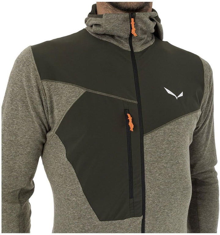 Salewa Herren Puez Hybrid Pl M Fz Fleecejacken 3XL DARK OLIVE MELANGE/0910, 3XL DARK OLIVE MELANGE/0