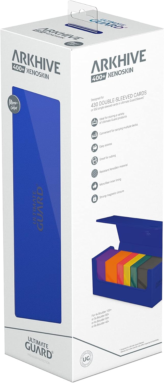 Ultimate Guard Arkhive 400+ XenoSkin Monocolor Blau, Blau