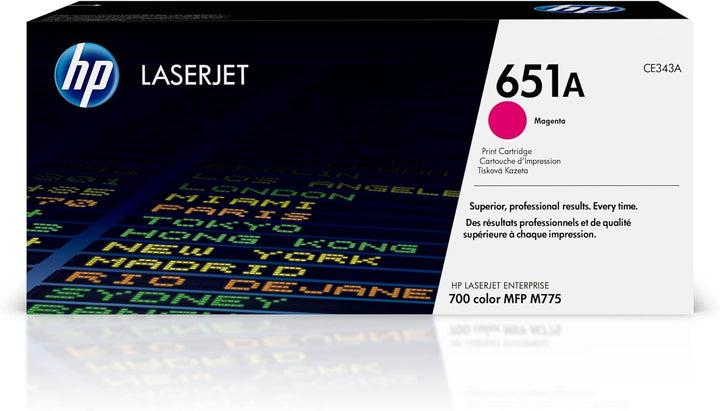 HP 651A (CE343A) Rot Original Toner für HP Laserjet Enterprise M775 Magenta, Magenta