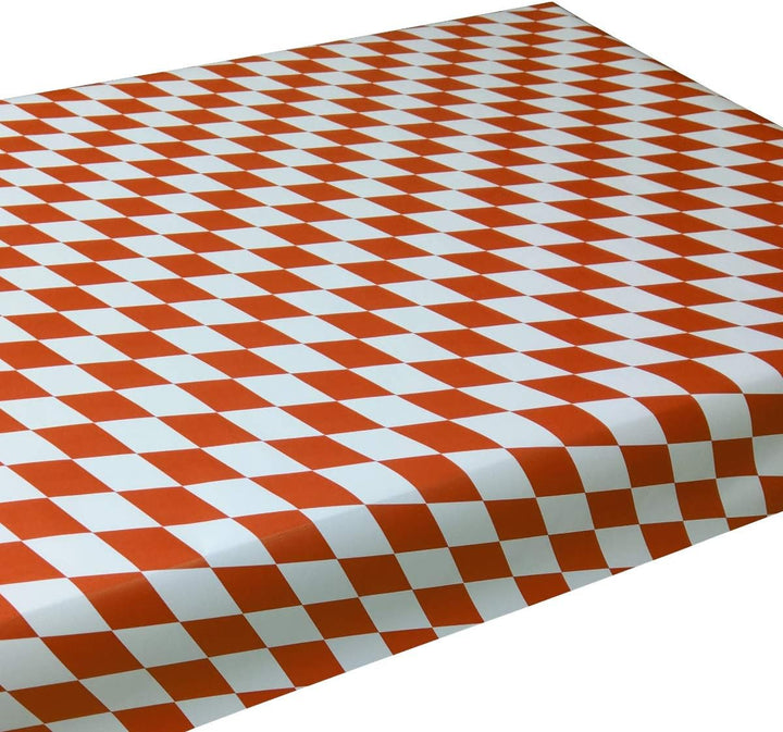 JUNOPAX 50m x 0,75m Papiertischdecke Raute rot-weiss 50 m x 0,75 m Fränkische Raute Rot-weiss, 50 m