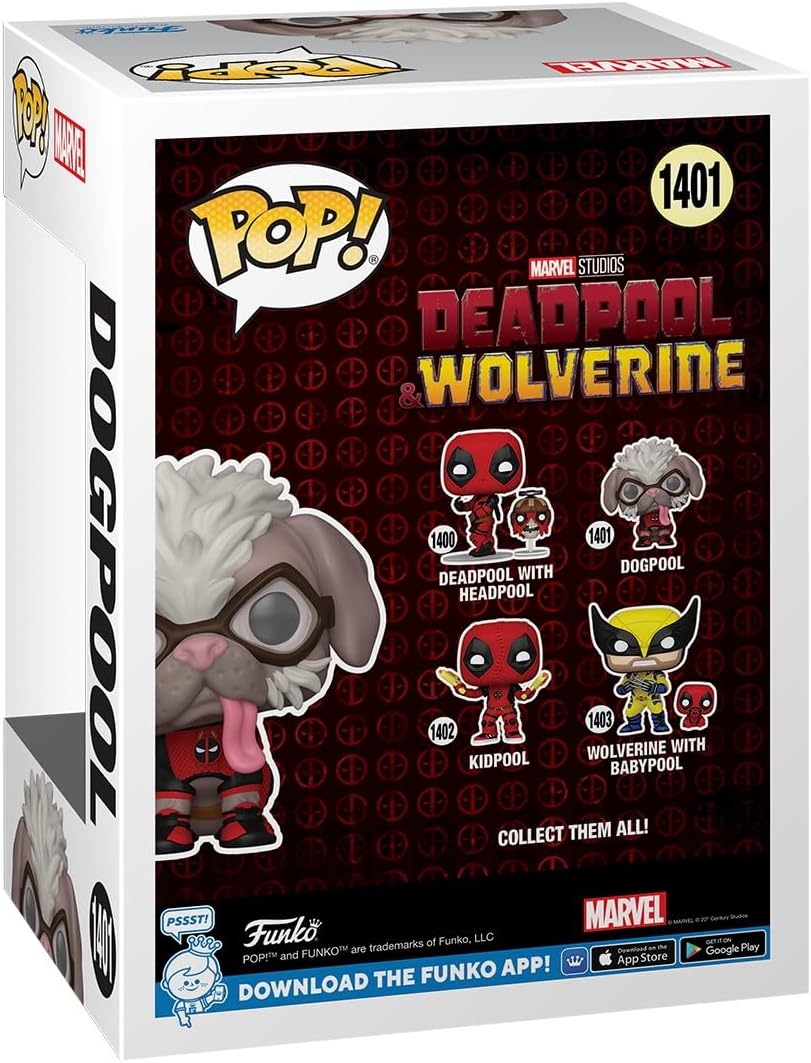 Funko Pop! Marvel: Deadpool & Wolverine - Dogpool - Vinyl-Sammelfigur - Geschenkidee - Offizielle Ha
