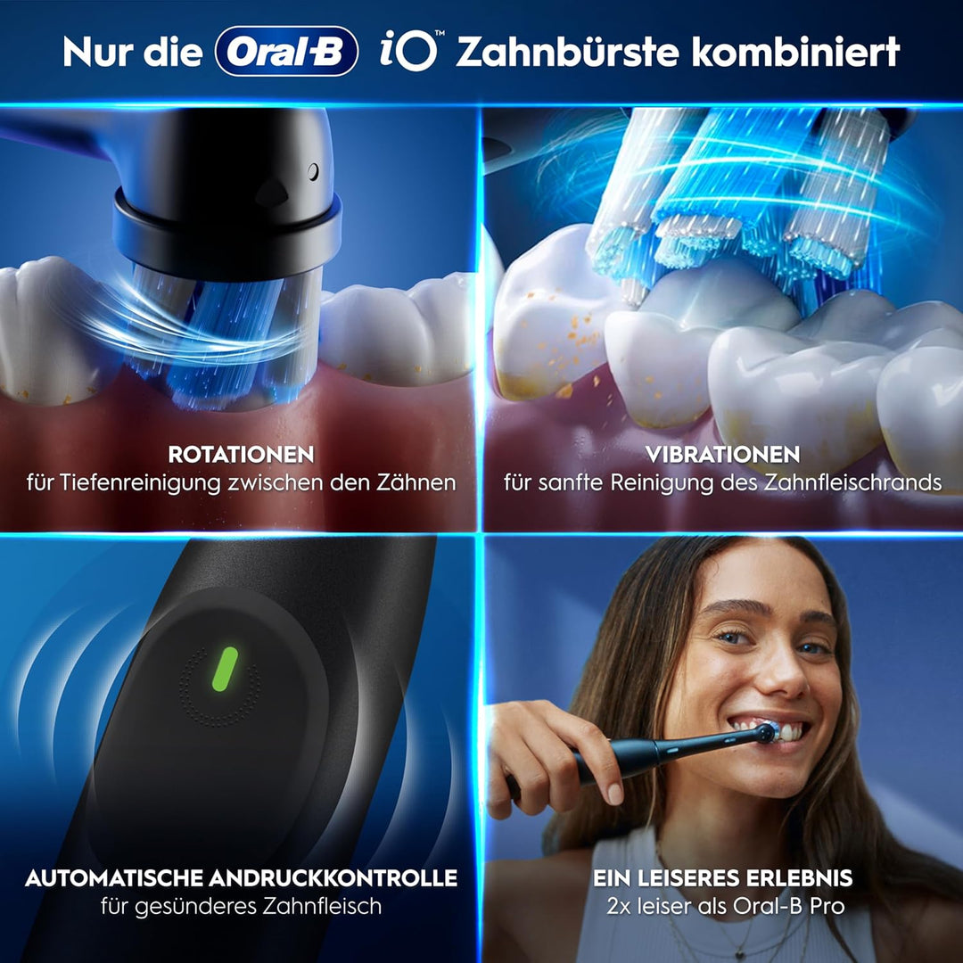 Oral-B iO Series 2 Elektrische Zahnbürste/Electric Toothbrush, 1 Aufsteckbürste, 3 Putzmodi für Zahn